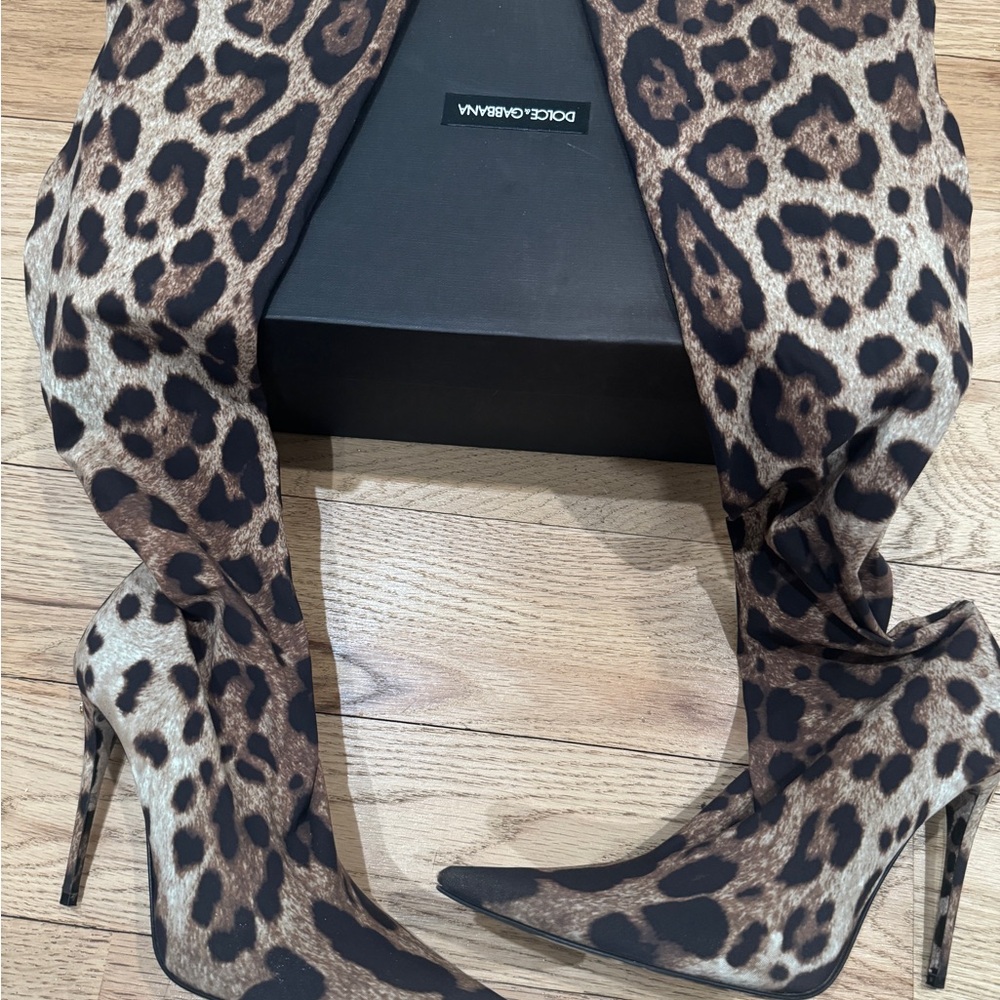 Dolce & Gabbana x KIM  Leopard Print boots